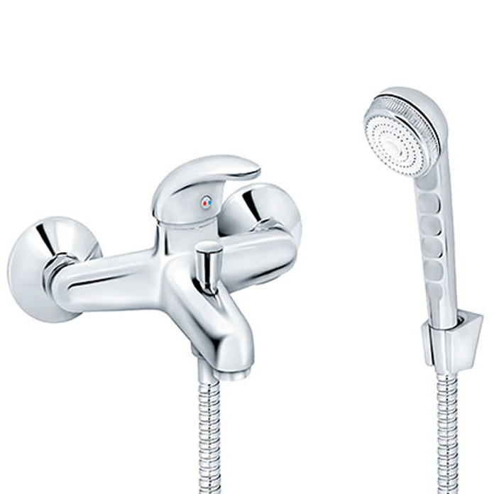 Slika Baterija PERLA za kadu sa ručnim tušem zidna jednoručna JP331001