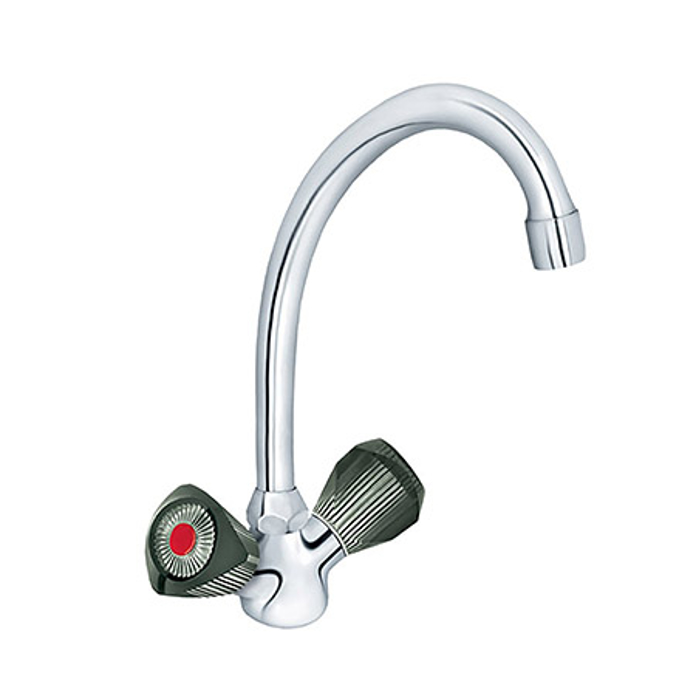 Slika Baterija Clasic za lavabo i sudoperu stojeća KF23020 dvoručna pokretni izliv 200 mm