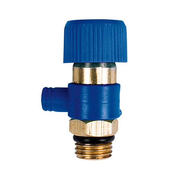 Mala ispusna slavina 1/4 montirana na vodovodni ventil za pražnjenje vode