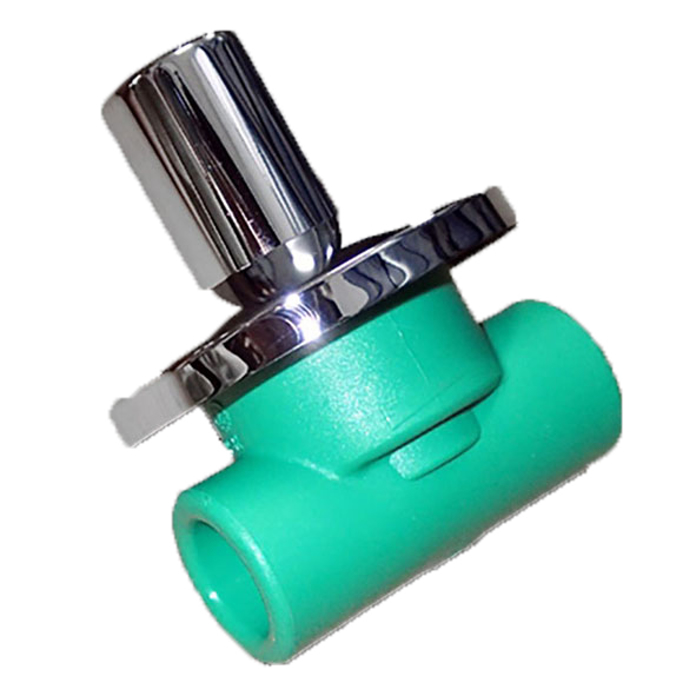 Slika PP-R. Ventil kapa 25-zelenii ABS-CHR