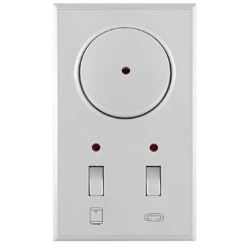 Vertikalni indikator za kupatilo Premijer Plus sa jednopolnom sklopkom bele boje