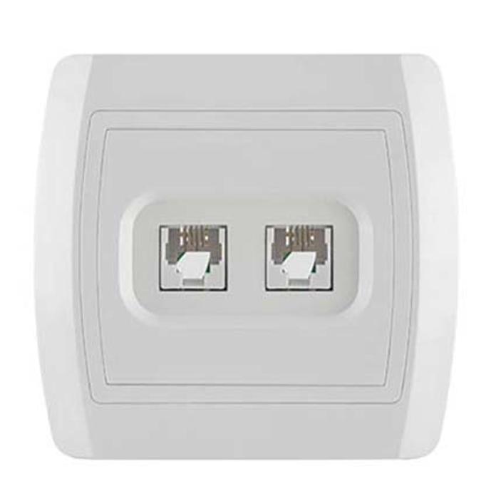 Slika Telefonska prikljucnica sa 2 modula Status