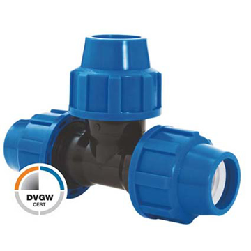 PP T komad PN16 kompresioni za PE cevi Poliext