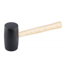 Slika Čekić gumeni crni 65 mm sa drvenom ručicom 34 cm 77170 / 19252