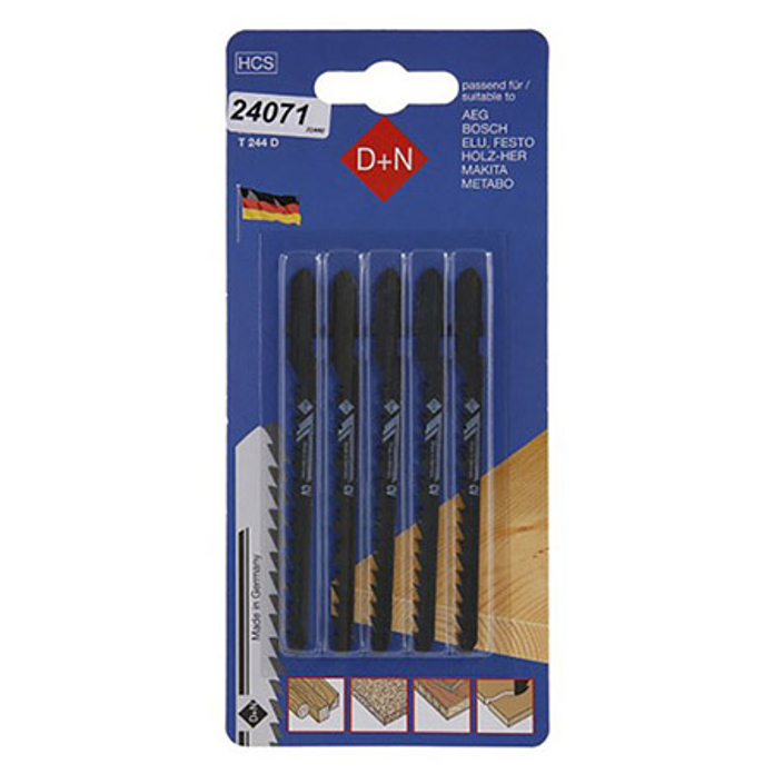 Slika List ubodne testere za drvo HCS 75 mm set 5 kom Bosch prihvat FESTA 24071 / 32440