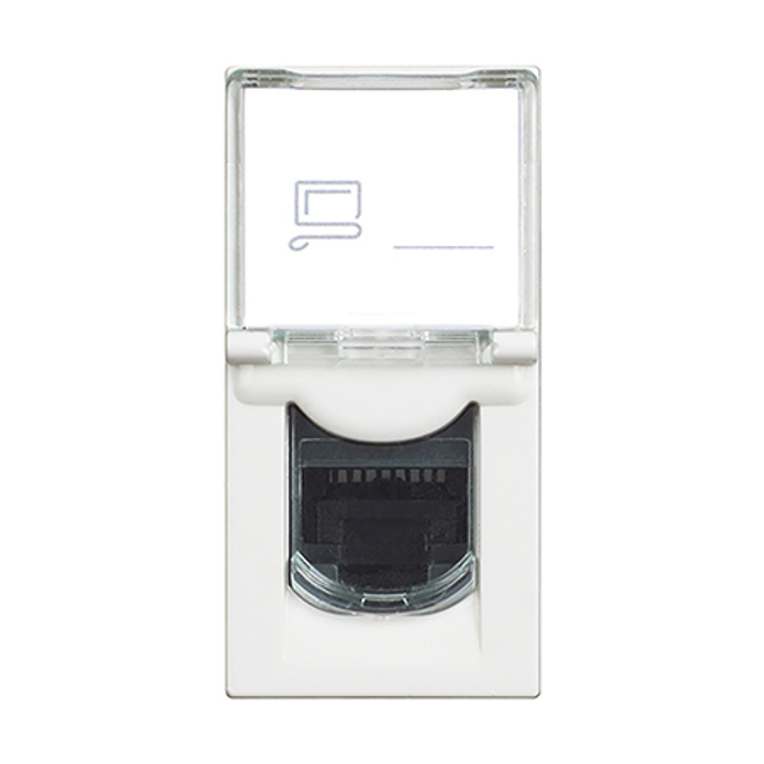 Slika Bticino Classia računarska utičnica RJ45 UTP Cat 6 1M bela RW4279C6E