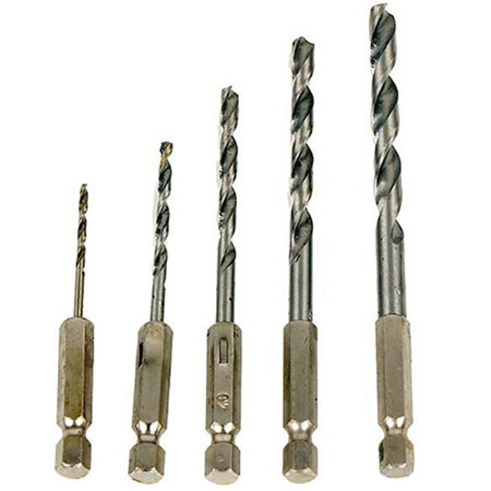Slika Burgije HSS 1/4" – set 5 kom (2–6 mm)