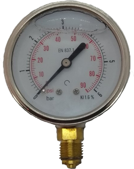 Slika Manometar (MRG) 0-6 b.(1/4)f63
