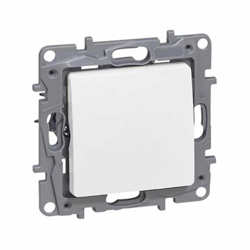 Slika Legrand Nilo prekidač 1P 1-gang 10AX beli 764500, 250V, IP20