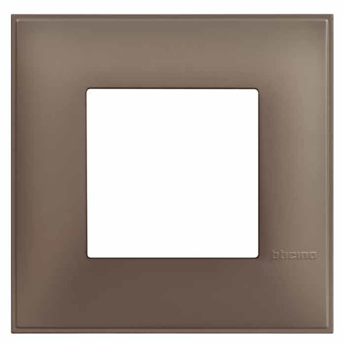 Slika Bticino Classia okvir 2M za doznu 2M meka zemlja (braon) RAL 8025 R4802TF