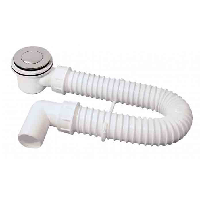 Slika Sifon kade fleksibilni niski Click-Clack ABS S-11452