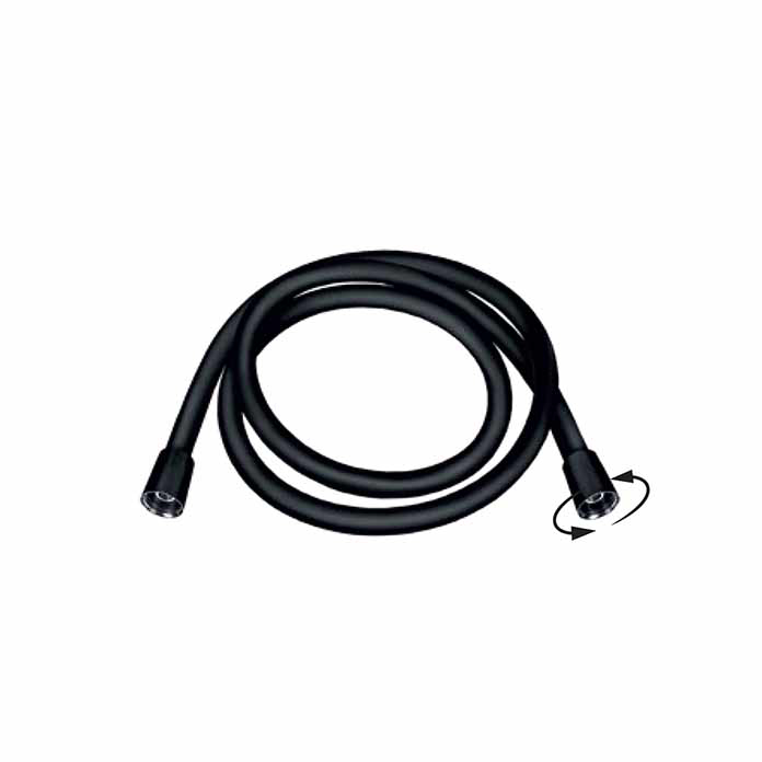 Slika Tuš crevo crno duplo 60 cm Rosan PGC60DF