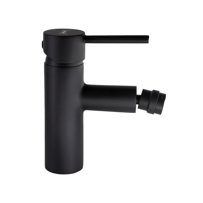 Crna baterija za bide Minotti Tubo Dark Elegance 6116B sa pop-up odvodom i brinoks crevima