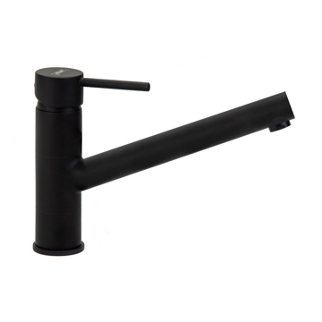 Crna baterija za sudoperu Minotti Tubo Dark Elegance 6114B sa dve cevi